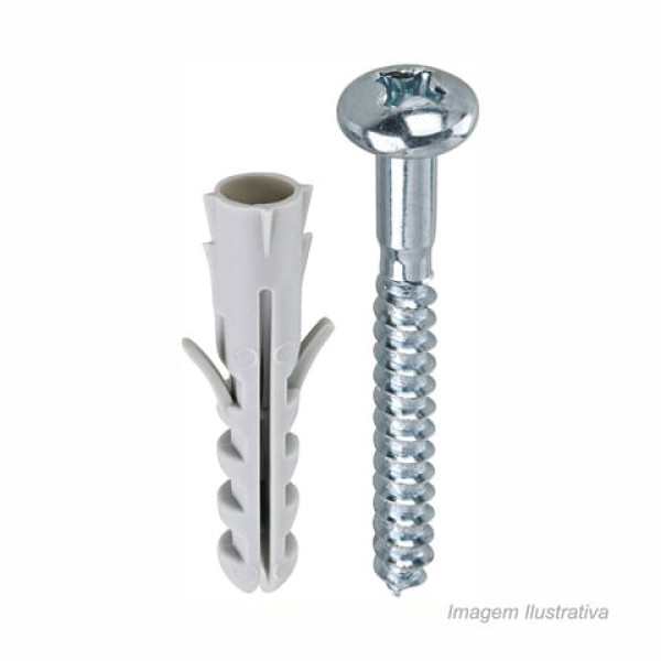 Encontraproduto.com.br - Parafuso para Madeira Bemfixa com Bucha 8 MM