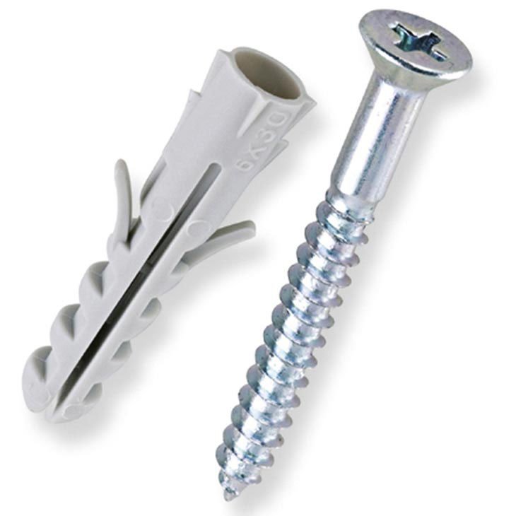 Encontraproduto.com.br - Parafuso Phillips Cabeça Chata Com Bucha 10 Mm 5 Unidades Bemfixa