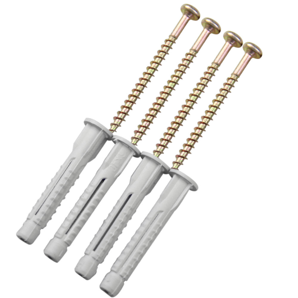 Encontraproduto.com.br - Parafuso Phillips Cabeça Panela Com Bucha de 6 Mm 4 Unidades Bemfixa