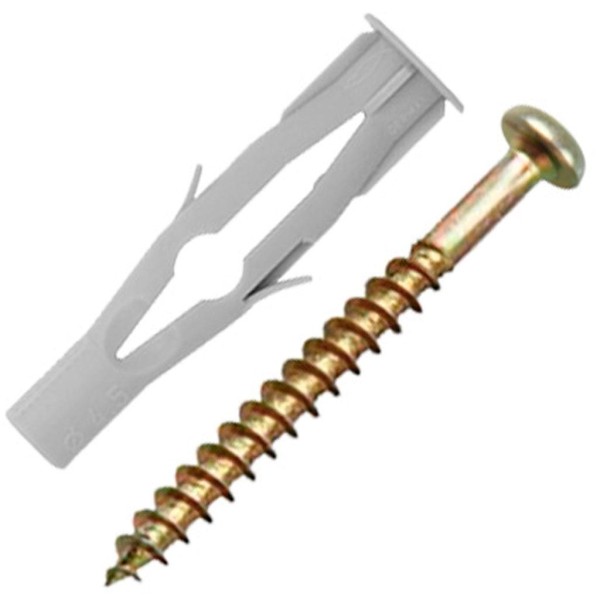 Encontraproduto.com.br - Parafuso Phillips Cabeça Panela Com Bucha de 6 Mm 4 Unidades Bemfixa