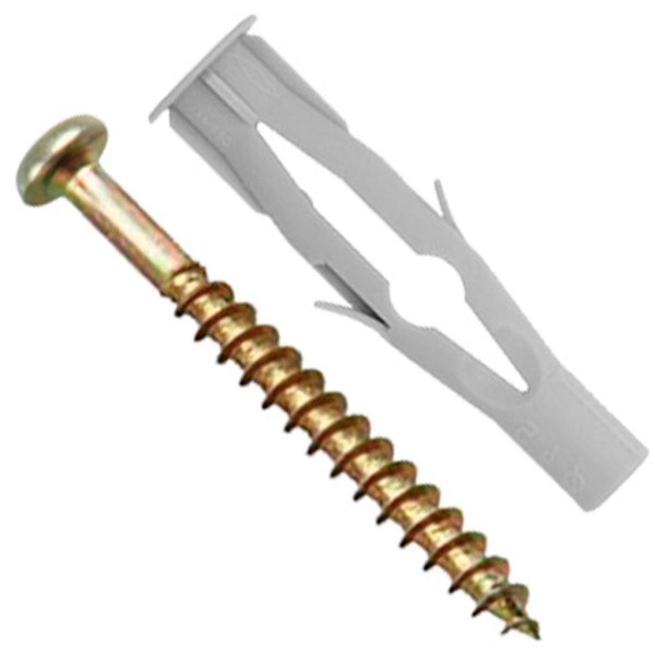 Encontraproduto.com.br - Parafuso Phillips Cabeça Panela Com Bucha de 6 Mm 4 Unidades Bemfixa