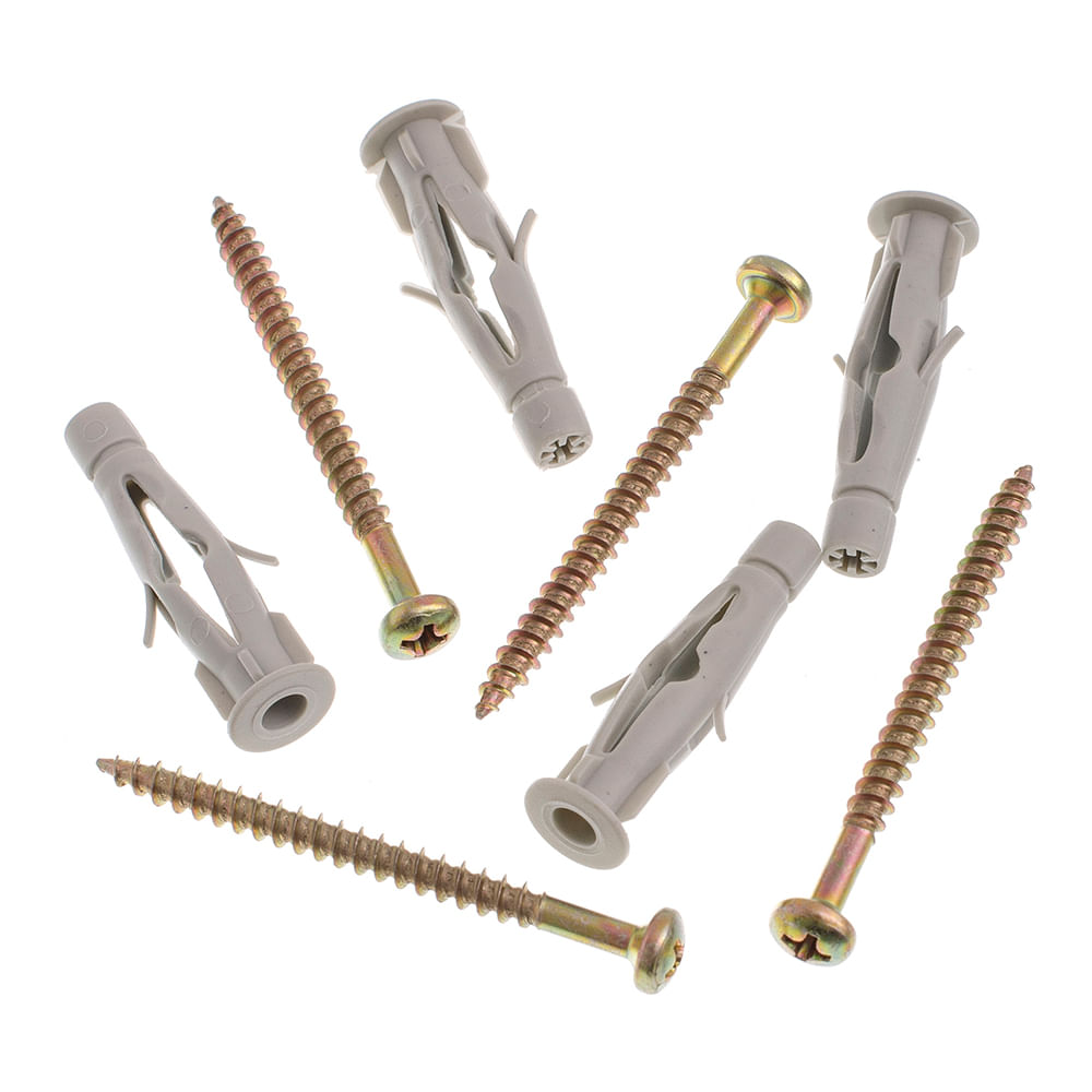 Encontraproduto.com.br - Parafuso Phillips Cabeça Panela Com Bucha de 6 Mm 4 Unidades Bemfixa