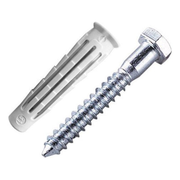 Parafuso Rosca Soberba Sextavada Com bucha 10mm Bemfixa.