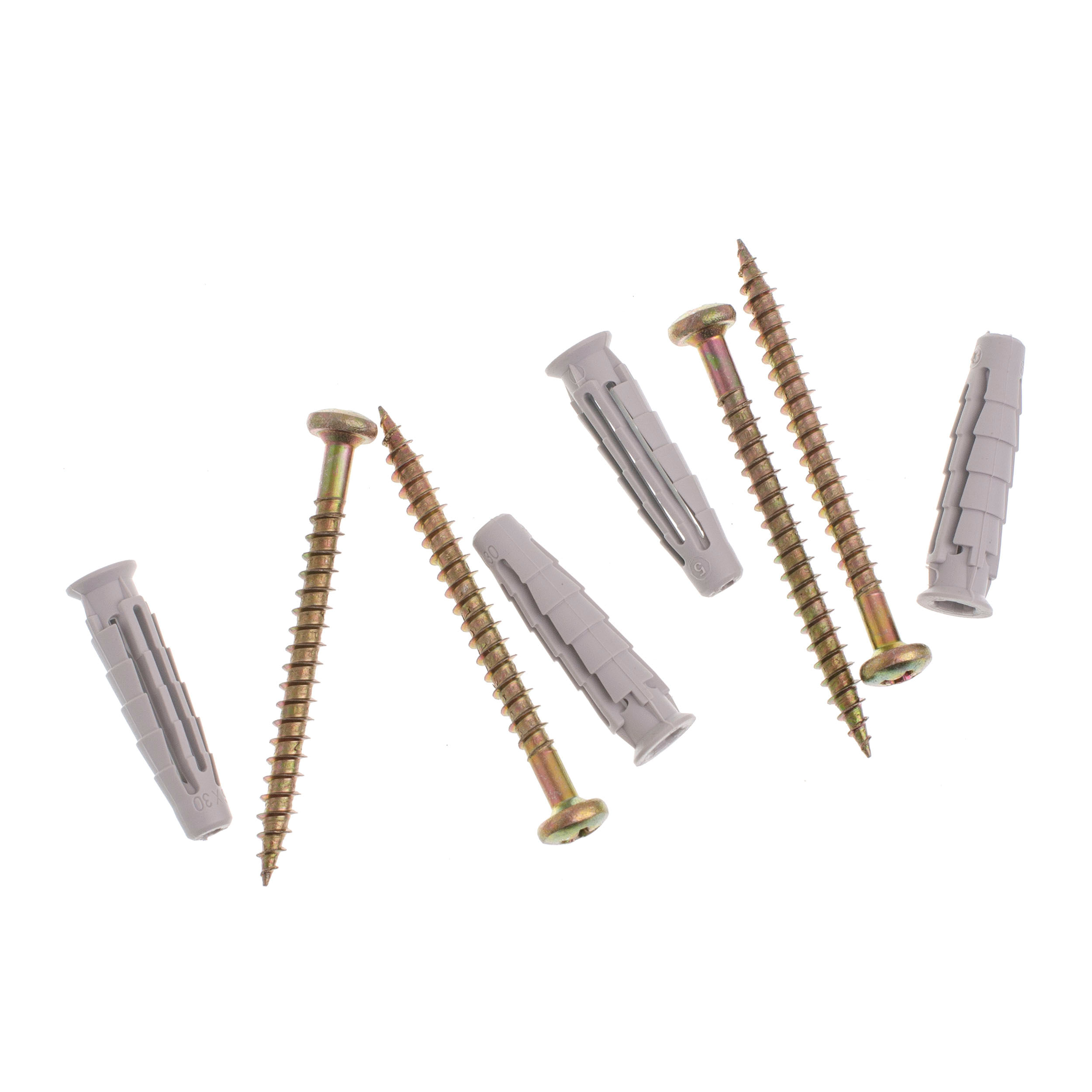 Encontraproduto.com.br - Parafuso Philips Cabeça Panela Com Bucha de 6 Mm 4 Unidades Bemfixa