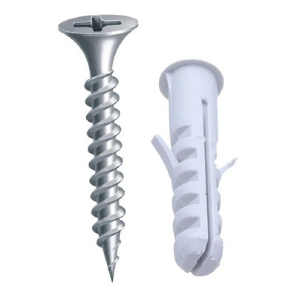 Encontraproduto.com.br - Parafuso Auto Atarraxante 4,8x50+bucha 8mm C/anel 20pç Cada.