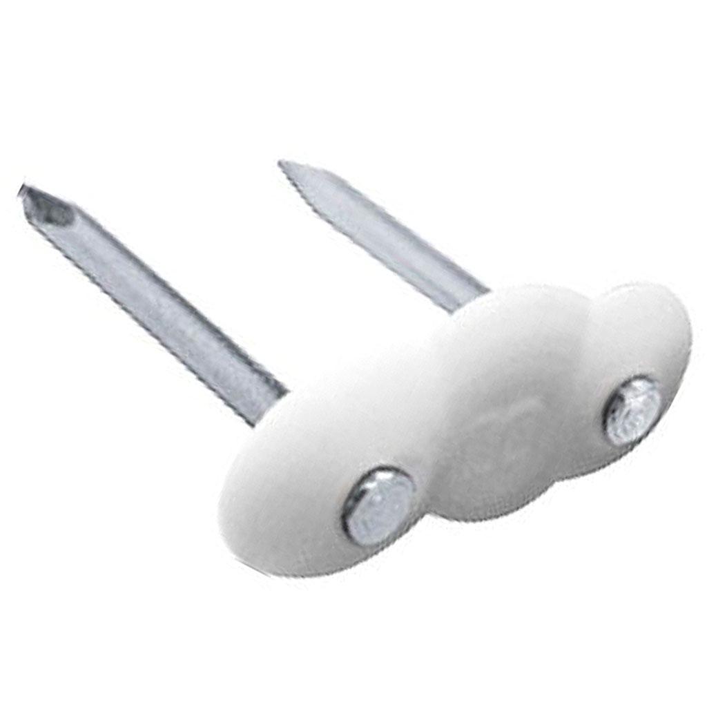 Encontraproduto.com.br - Fixador para fio duplo com 20 unidades branco - bemfixa