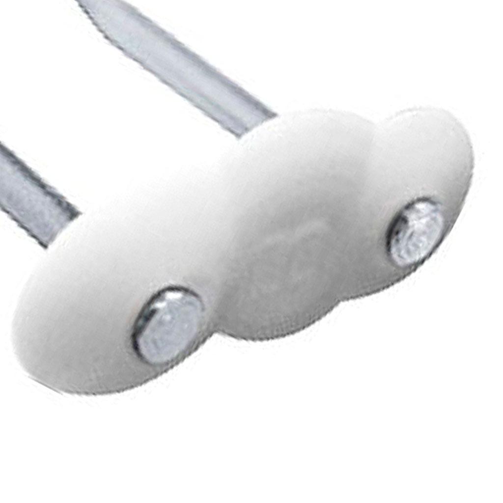 Encontraproduto.com.br - Fixador para fio duplo com 20 unidades branco - bemfixa