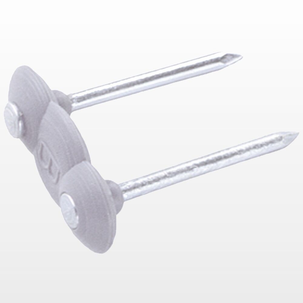 Encontraproduto.com.br - Fixador para fio duplo com 20 unidades branco - bemfixa