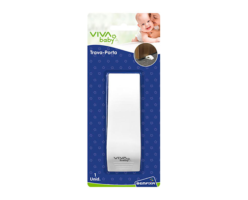 Encontraproduto.com.br - Trava Porta Pézinho Branca Bemfixa