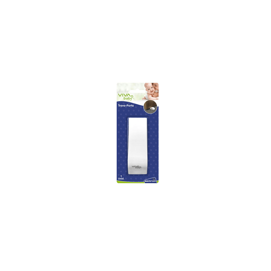 Encontraproduto.com.br - Trava Porta Pézinho Branca Bemfixa
