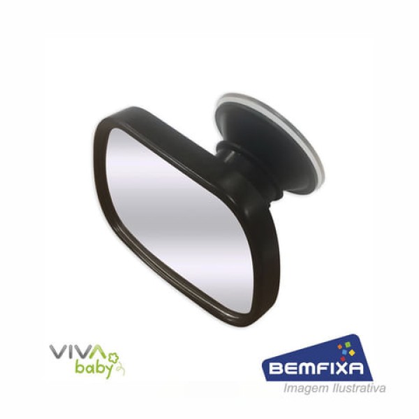 Espelho interno para carro 8,5x5,5cm - bemfixa