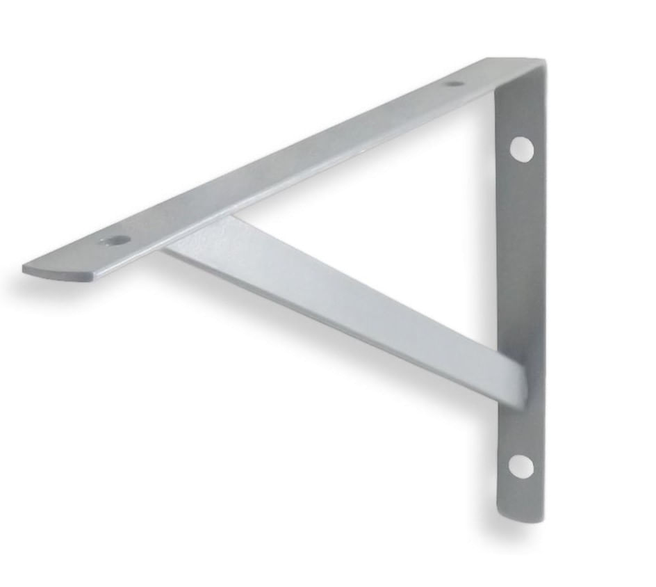 Suporte Simples Mão Francesa Para Prateleira 30cm Prata Bemfixa