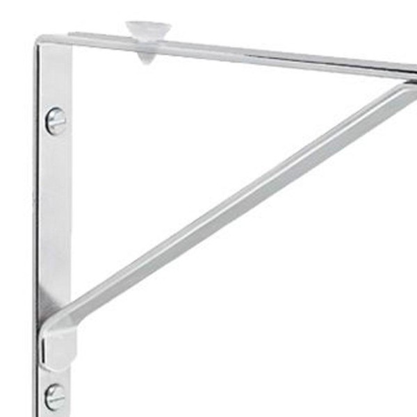 Encontraproduto.com.br - Suporte Para Prateleira De Vidro 15cm Cromado Bemfixa
