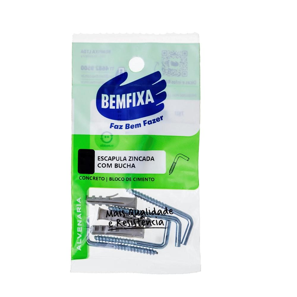 Encontraproduto.com.br - Escápula 4,4x55 Mm Com Bucha de 8 Mm 4 Unidades Bemfixa