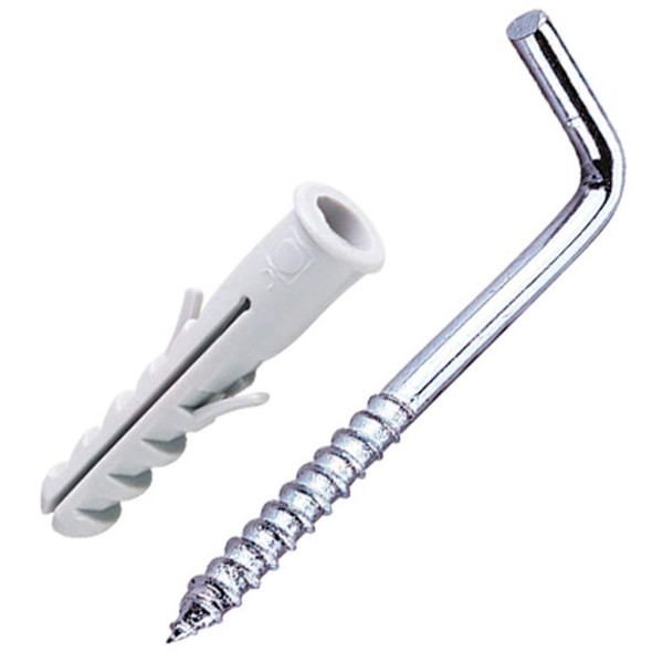 Encontraproduto.com.br - Escapula zincada com bucha de nylon 10mm 02 unidades Bemfixa