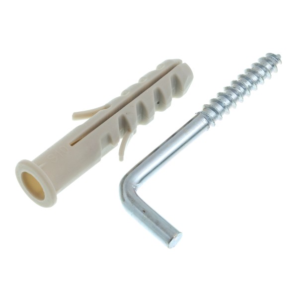 Encontraproduto.com.br - Escapula zincada com bucha de nylon 10mm 02 unidades Bemfixa