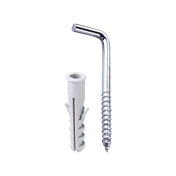 Encontraproduto.com.br - Escapula zincada com bucha de nylon 10mm 02 unidades Bemfixa