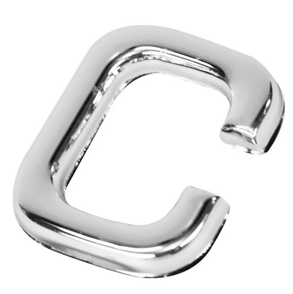 Encontraproduto.com.br - Letra C de ABS auto-adesivo 3,9cm cromada Bemfixa