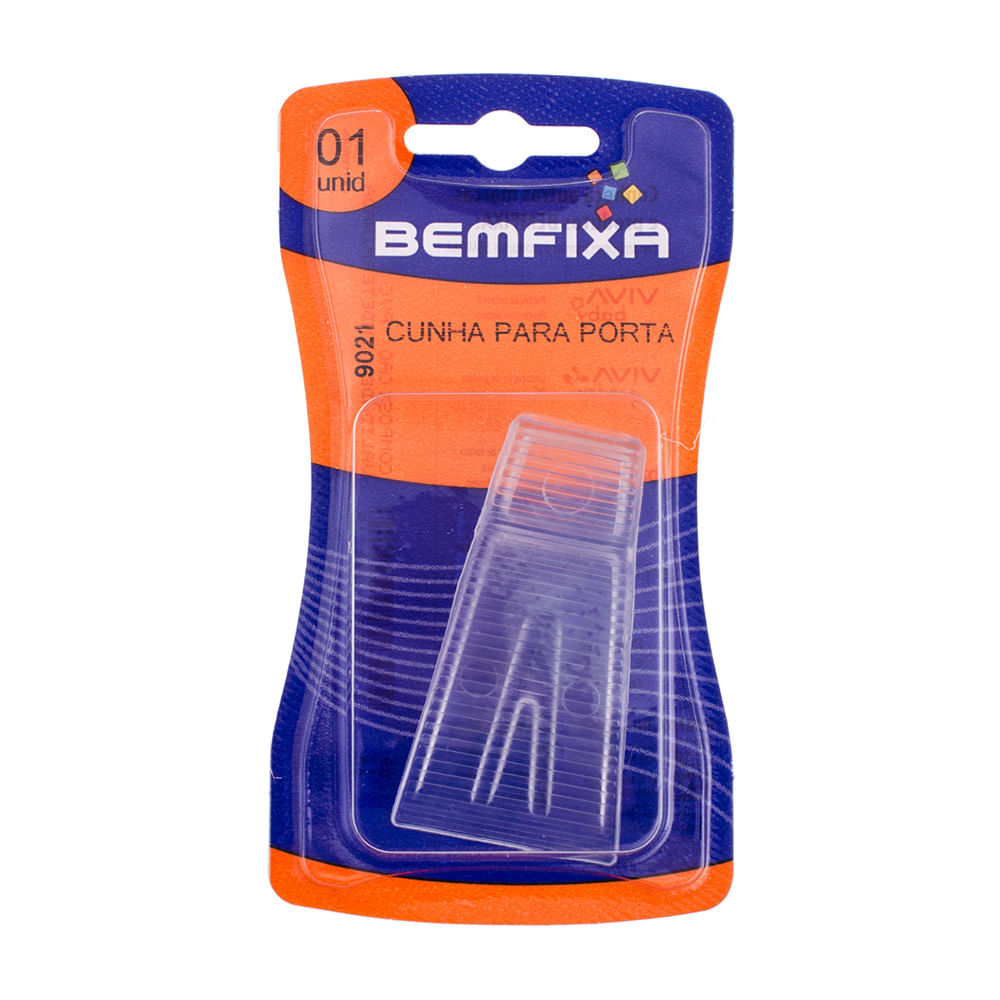 Encontraproduto.com.br - Cunha Transparente Para Retenção de Porta Bemfixa