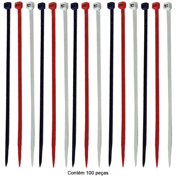 Encontraproduto.com.br - Abraçadeira de Nylon Bemfixa 3,6x140mm Conjunto 30 Unidades 9215