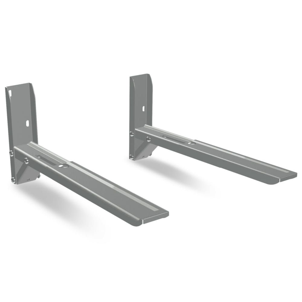 Suporte Forno Micro-ondas SBR 3.7 Prata Com braço ajustável - Brasforma