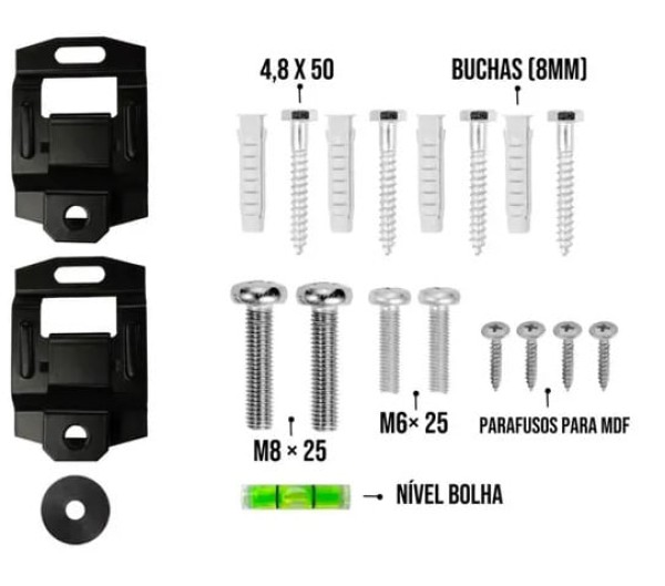 Encontraproduto.com.br - SUPORTE FIXO UNIVERSAL TV 10 A 85 POLEG SBRUB851 BRASFORMA