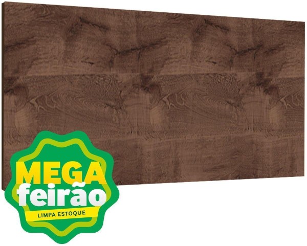 Prateleira Decorativa MDP Studio Brasforma PC UV Chocolate 120x30x1,5cm