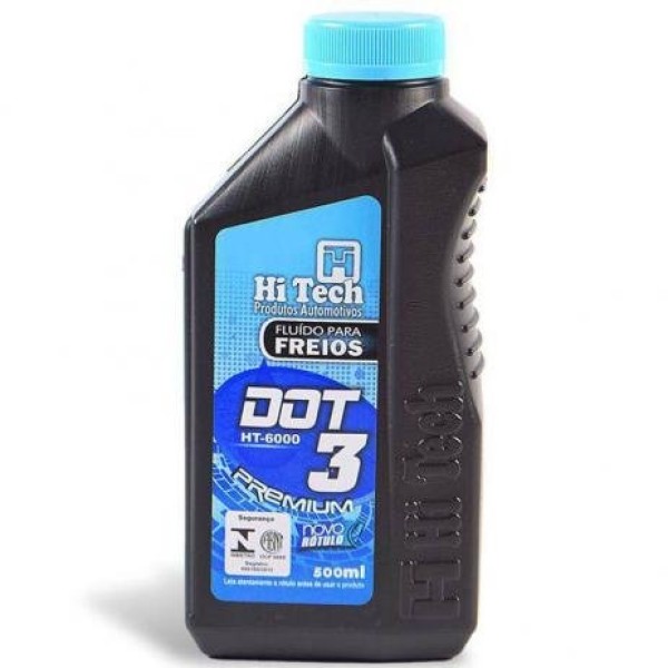 Encontraproduto.com.br - FLUIDO DE FREIO DOT3 (HI TECH)500 ML - HT-6000