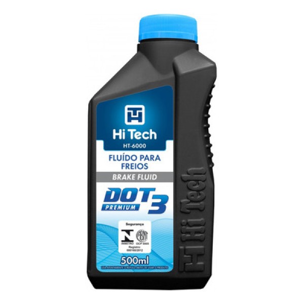 Encontraproduto.com.br - FLUIDO DE FREIO DOT3 (HI TECH)500 ML - HT-6000