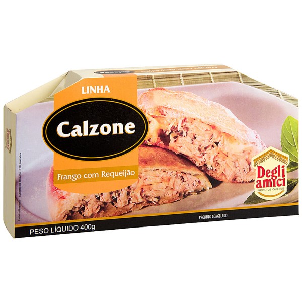 Encontraproduto.com.br - Calzone de Frango com Requeijão Congelado Degli Amici 400g
