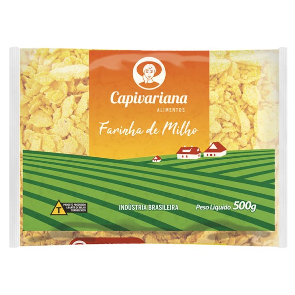 Encontraproduto.com.br - Farinha Milho Capivariana Amarela 500g