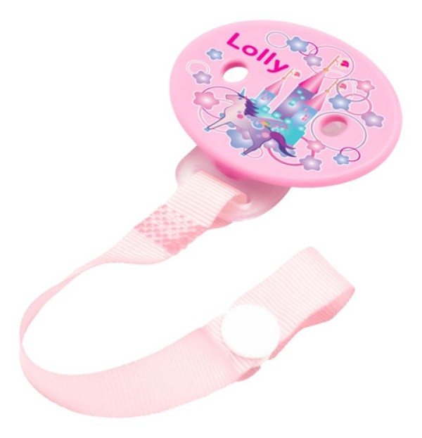 Prendedor De Chupeta Lolly Baby Tip Rosa