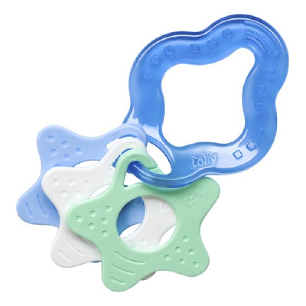 Encontraproduto.com.br - Mordedor Lolly Baby Clean Estrelas Rosa