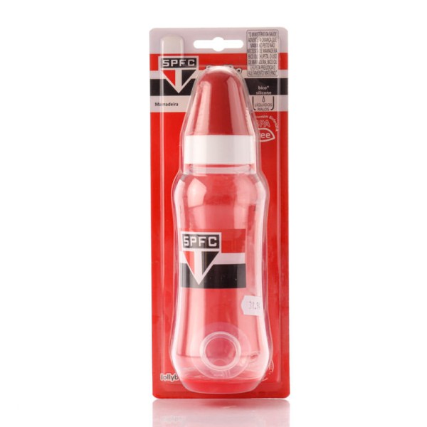 Encontraproduto.com.br - Mamadeira Lolly São Paulo Silicone Red 250ml