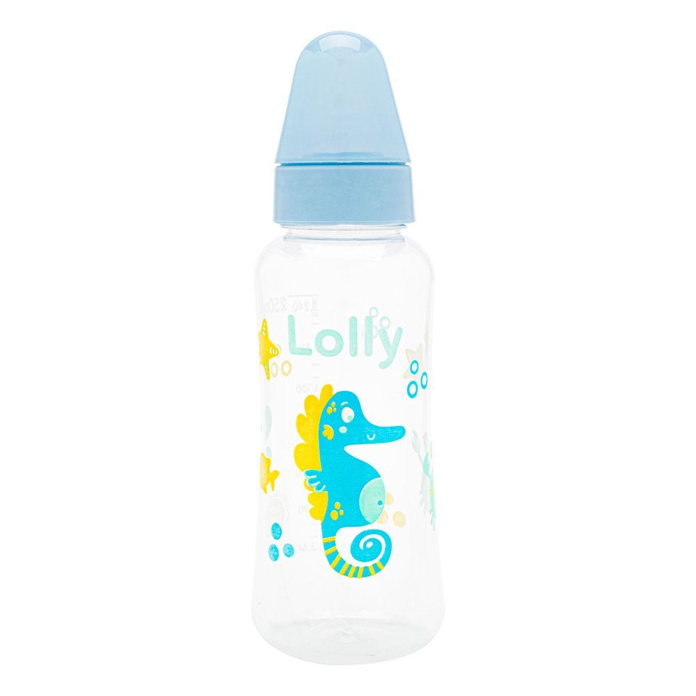 Encontraproduto.com.br - Mamadeira Lolly Oceano Silicone Ortodôntico Cor Azul 250ml