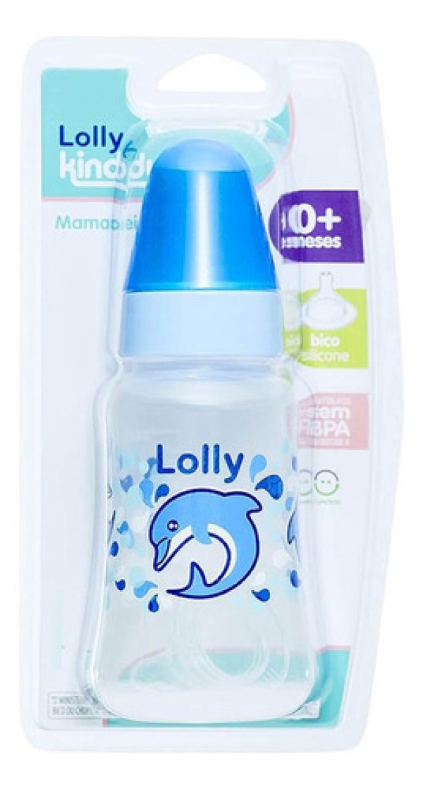 Encontraproduto.com.br - Mamadeira Lolly Oceano Silicone Redondo Azul 160ml