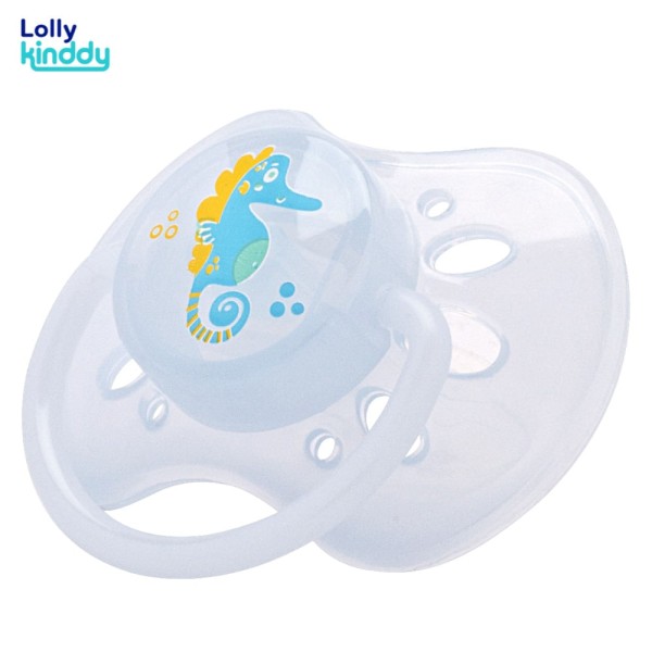 Chupeta Lolly Oceano Silicone Ortodôntico Tamanho 1 Azul
