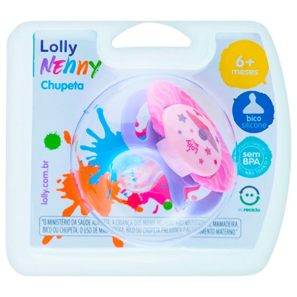 Encontraproduto.com.br - Chupeta Viva Sil Orto T2 Rosa - Lolly Nenny