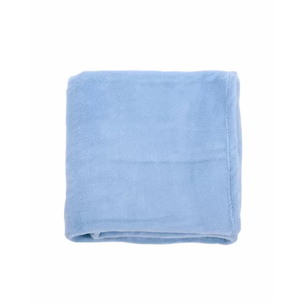 Encontraproduto.com.br - Cobertor Bebê Microfibra Mami Azul 1,10m X 85cm Papi