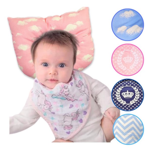 Encontraproduto.com.br - Travesseiro Bebê Anatômico Estampado Aeronave - Papi