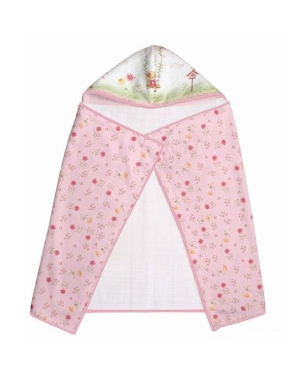 Encontraproduto.com.br - Toalha De Banho Felpuda C/ Capuz Estampado Floral Papi
