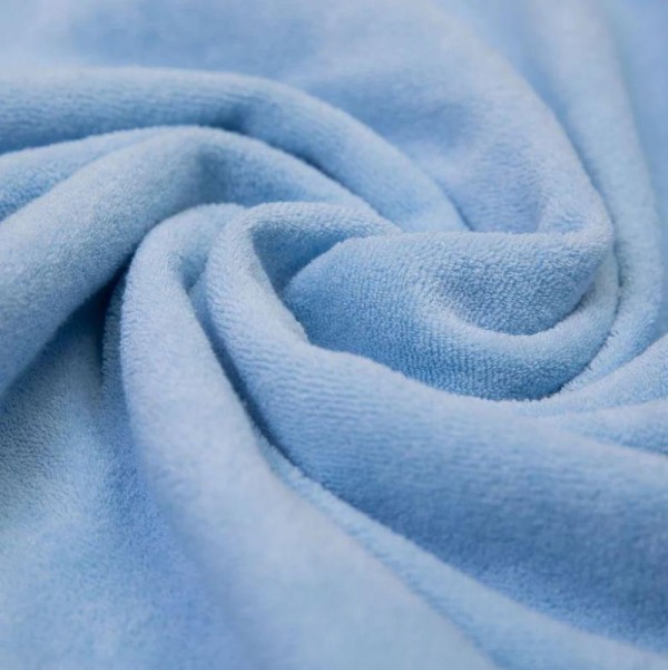 Encontraproduto.com.br - Toalha De Banho Bebê Forrada C/ Capuz Bordado Azul Papi