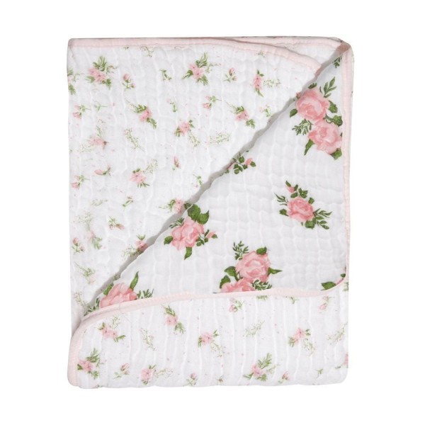 Encontraproduto.com.br - Cobertor Bebê Soft Rosas 1,10mX90cm Papi