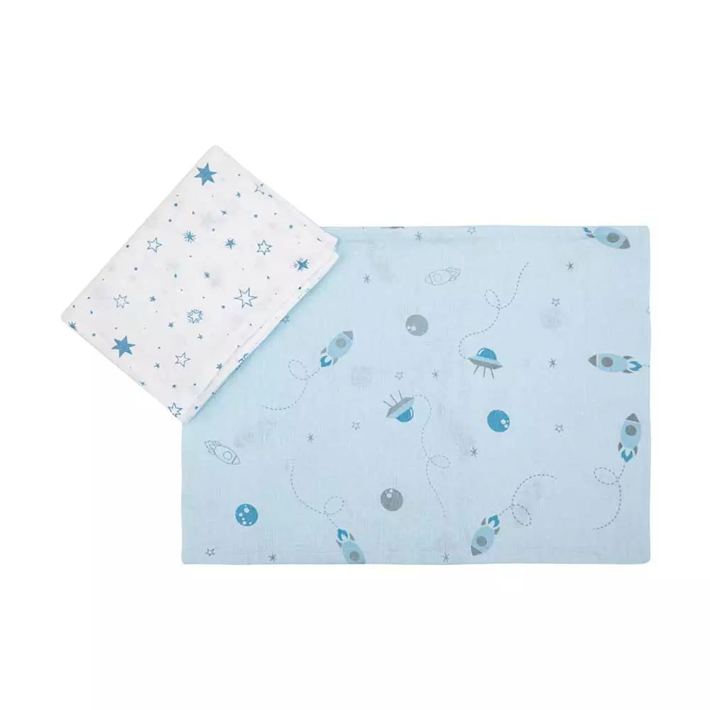 Encontraproduto.com.br - Kit Fronha Bebê Com 2 Pçs 31cm x 22cm Espaço Papi