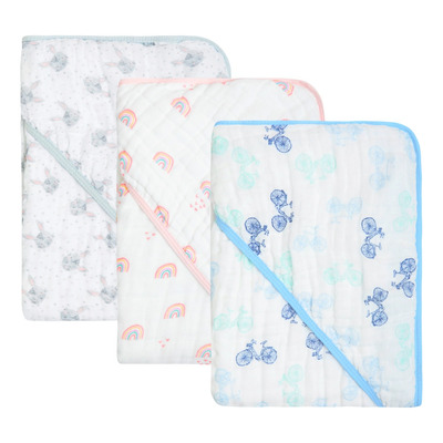 Encontraproduto.com.br - Toalha De Banho Soft Com Capuz Estampada Bike Papi