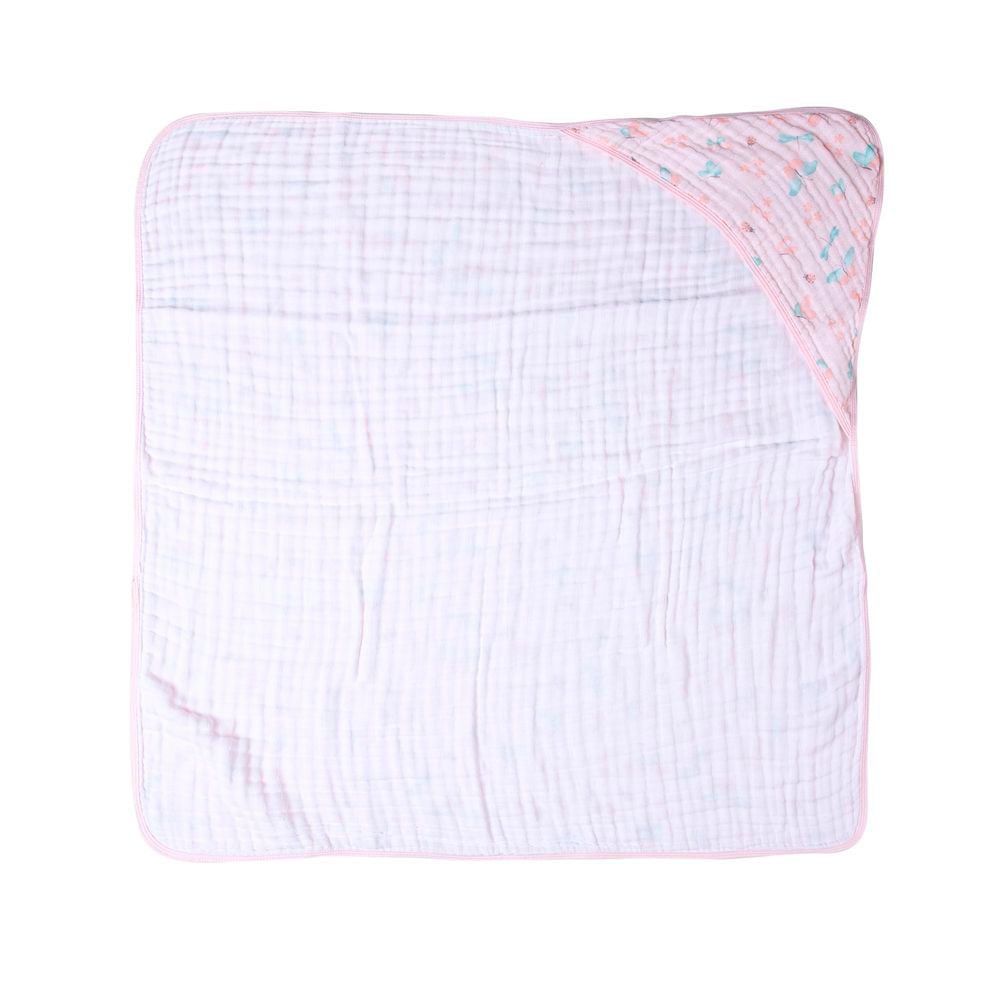 Encontraproduto.com.br - Toalha De Banho Soft Especial Com Capuz Jardim De Borboletas Papi