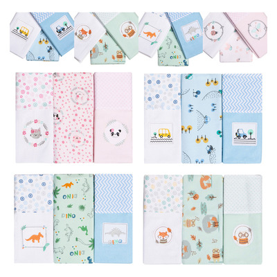 Encontraproduto.com.br - Manta Cueiro Flanelado Com Bordado Bebê 3 Unid 80x80 Papi Bibi