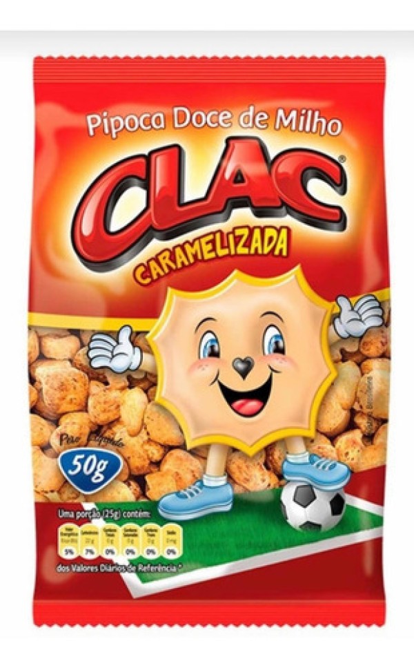 Encontraproduto.com.br - Pipoca Doce Caramelizada 50g - Clac