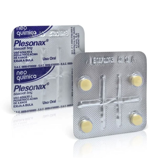 Encontraproduto.com.br - Plesonax 5mg 4 Comprimidos