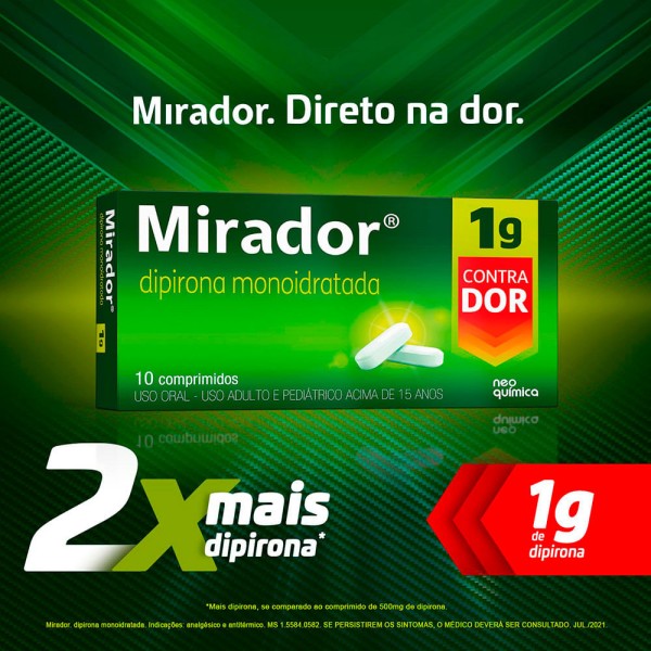 Encontraproduto.com.br - Mirador 1G Comprimido - Caixa com 10 Comprimidos